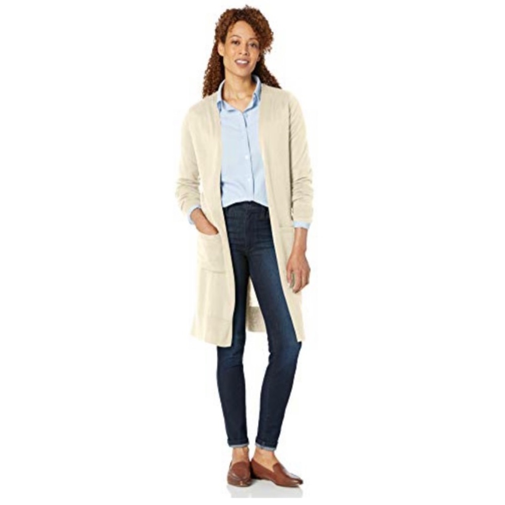 Amazon lightweight oatmeal heather cardigan